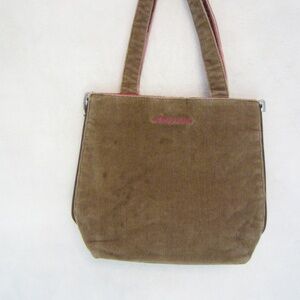 Y2K Aeropostle Reversible Brown Corduroy 2 Strap Shoulder Bag